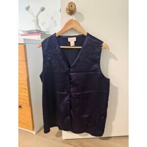 Vintage Eggplant Satin Pajama Set ✨